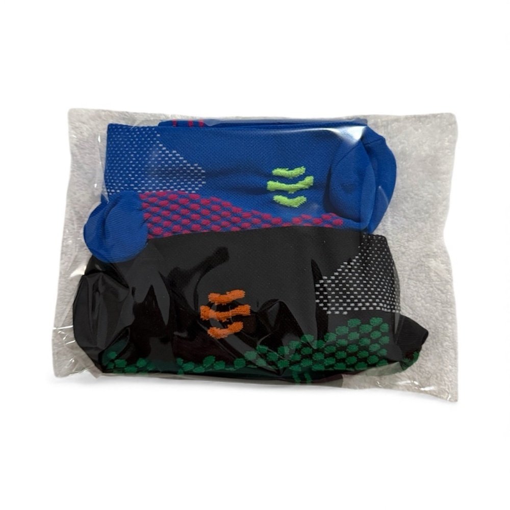 Mens Compression Socks One Size Black and Blue